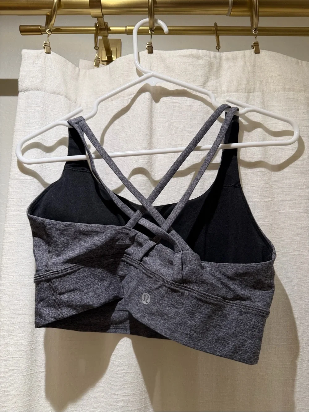 Lululemon Heather Grey Energy Longline Bra (Women’s 8)